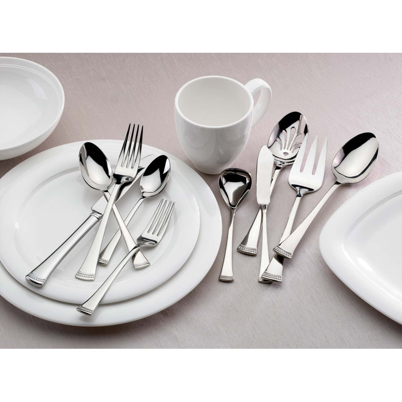 Lenox Portola 65-Piece Flatware & Serving Set, Service for 12 & Reviews